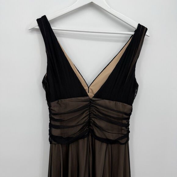JS Boutique Vintage Beaded Formal Dress Long Mesh Size US 10 Evening - Picture 7 of 11